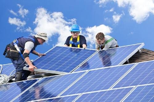 residential solar installation